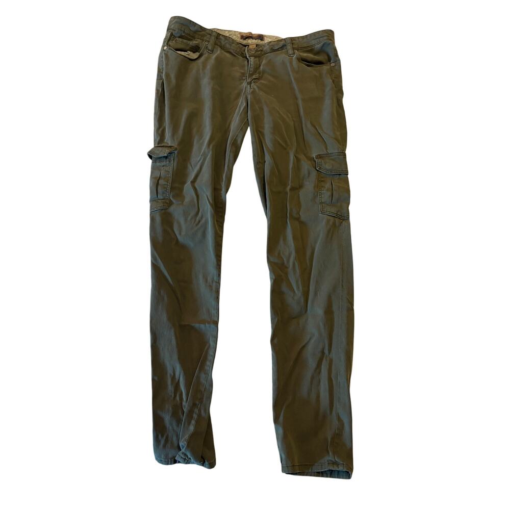 Paige Premium Denim Cargo Pants – Size 28 – Olive Green - Picture 2 of 5
